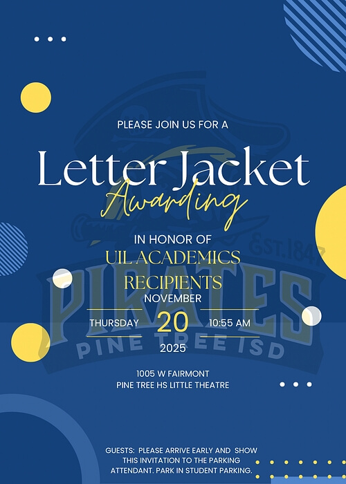 Celebrate the 2025 UIL Academics Letter Jacket Recipients!